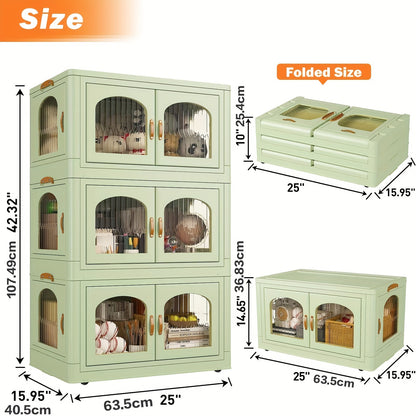 75GAL Plastic Storage Bins With Lids And Magnetic Doors, Food Storage Containers With Lids And Wheels, Closet Organizers And Storage, Storage Cabinet For Quilts, Toys, Shoes, Storage Containers Box For Bedroom, Living Room, Kitchen Organization.